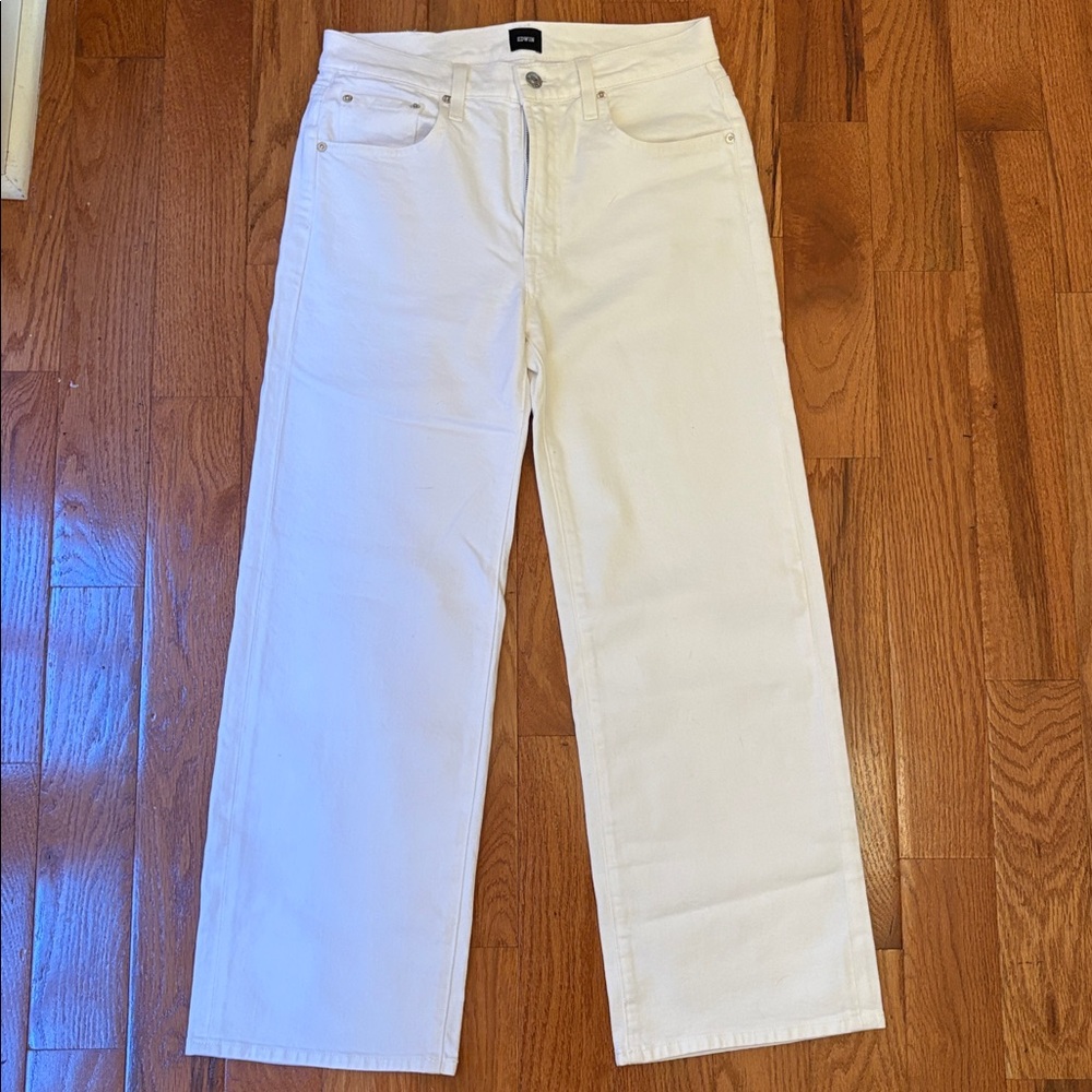 Edwin Marli Ankle Eggshell, Denim Jeans, White, Women’s 27